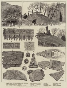 Túmulo de um Viking, recentemente descoberto em Taplow Court, perto de Maidenhead